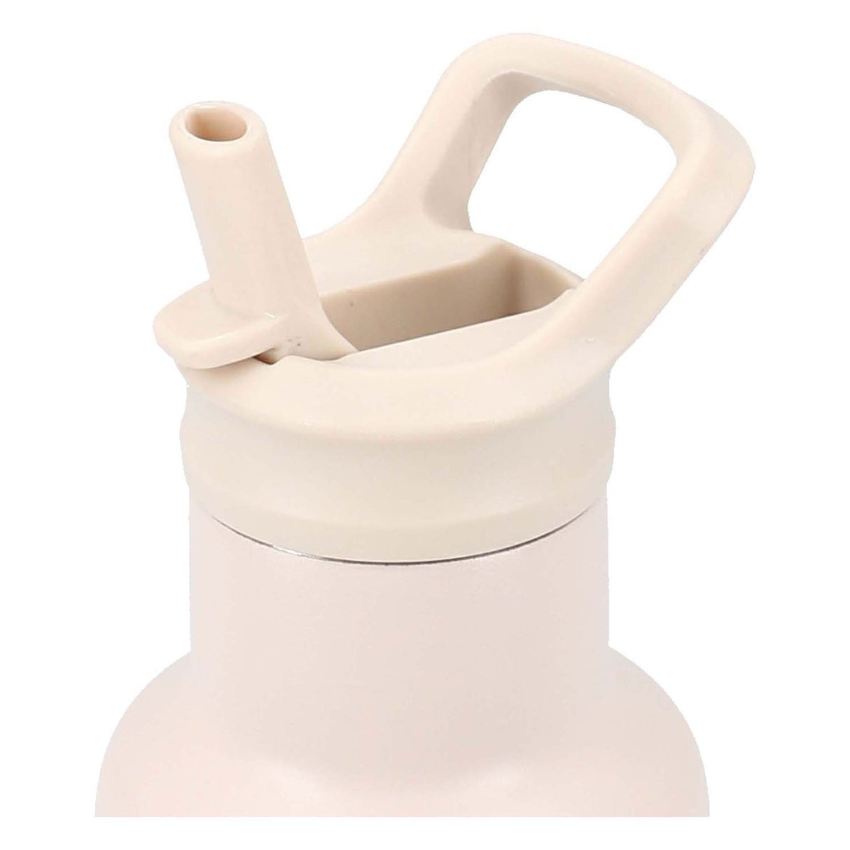 Kidzroom small talk - schoolbeker en drinkfles - 350ml - stainless steel - vliegtuigen - beige