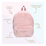 Milky kiss rugzak the wow factor fluffy lichtroze