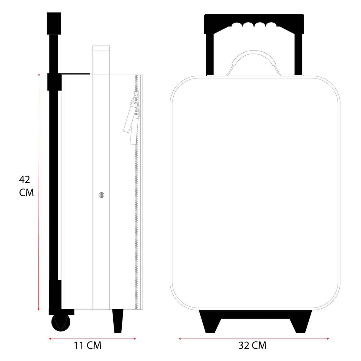 Vadobag the lion king (simba) trolley koffer made to roll