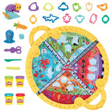 Hasbro play-doh opvouw en meeneem speelmat - boetseerklei - 4 play-doh potjes - eenvoudig op te bergen - knutselen voor kinderen