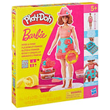 Play-doh -set barbie bloemen en franjes - maak poppenkleertjes - boetseerklei