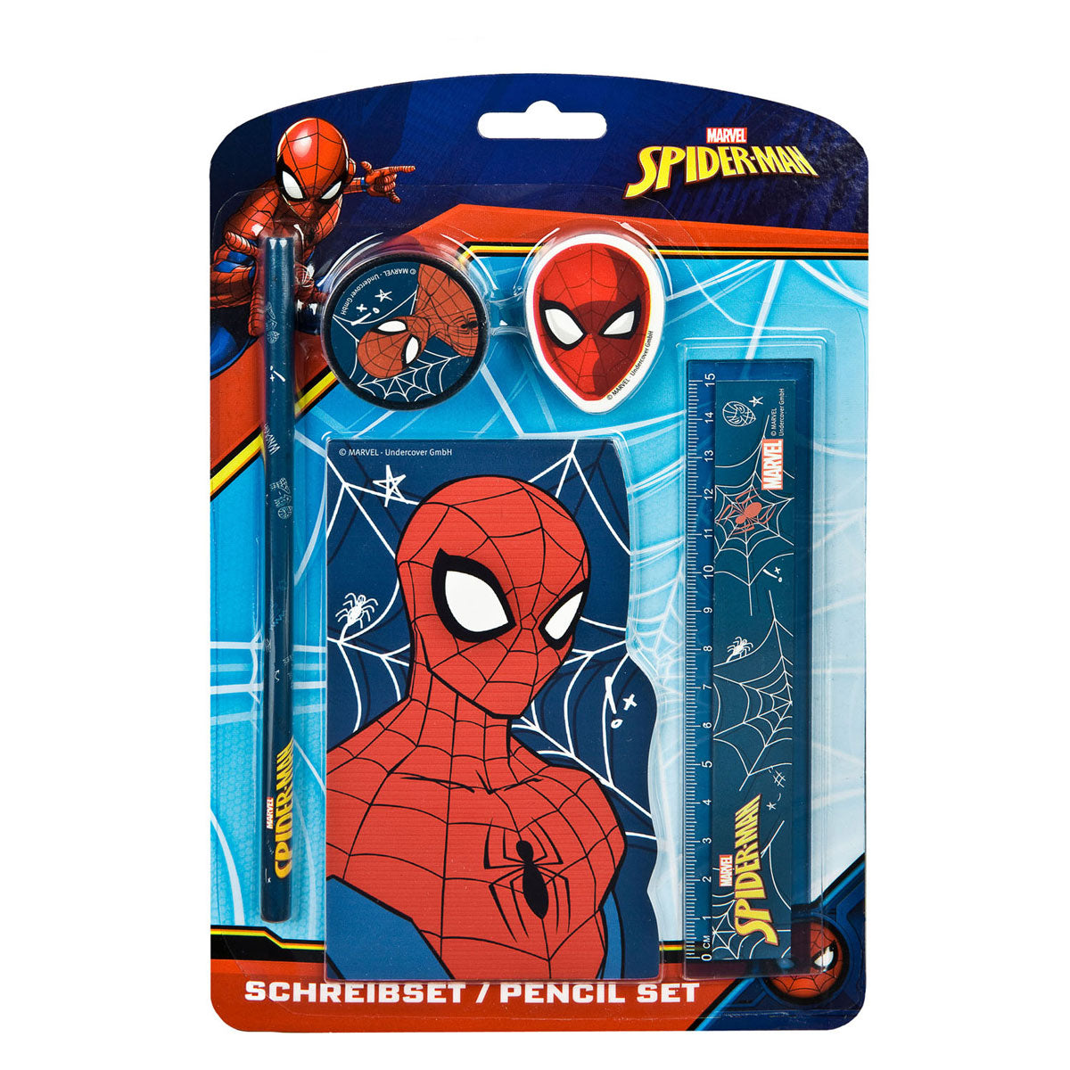 Undercover schrijfwarenset spiderman, 5ldg.