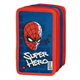 Undercover 3-vaks gevulde etui spiderman