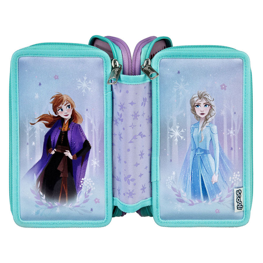 Undercover etui disney frozen 3-vaks gevuld schoolset multi kleuren.
