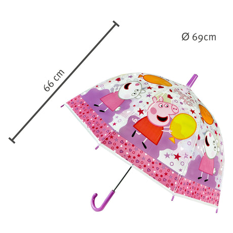 Undercover peppa pig kinderparaplu multicolor - regenbescherming.