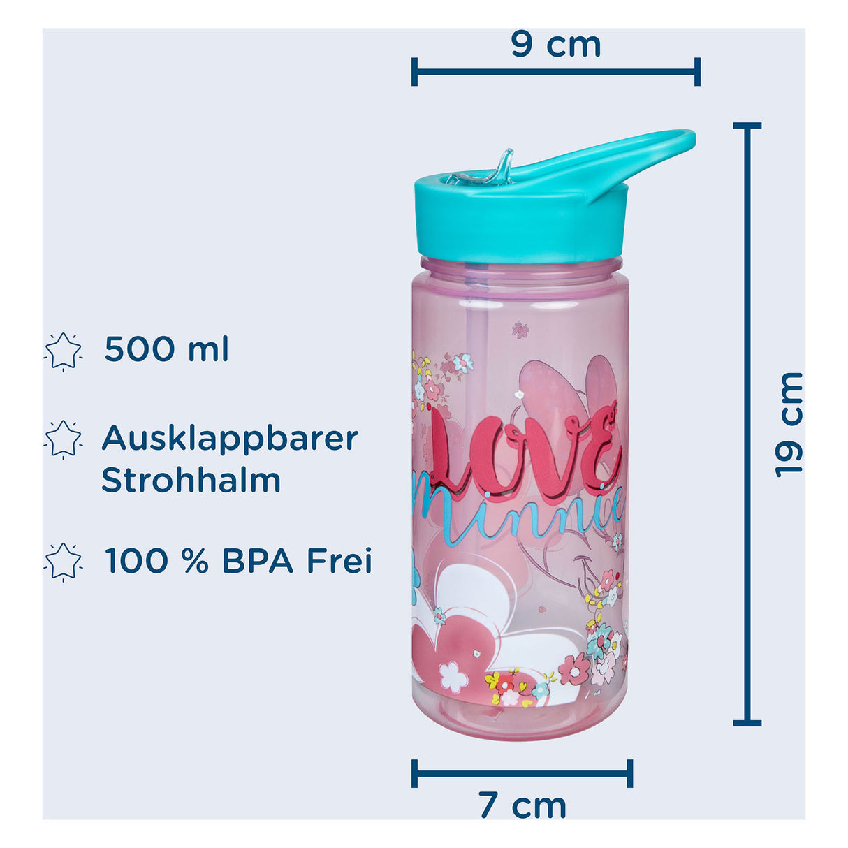 Undercover Areo Drinkfles Minnie Mouse, 500ml