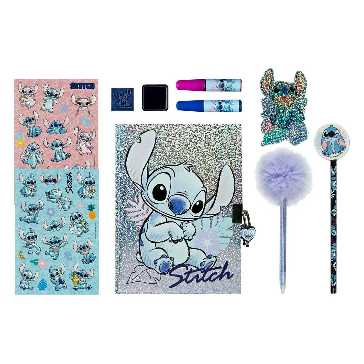 Undercover stitch glitter dagboek set