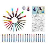 Merkloos sans marque kleurkoffer disney frozen, 51dlg