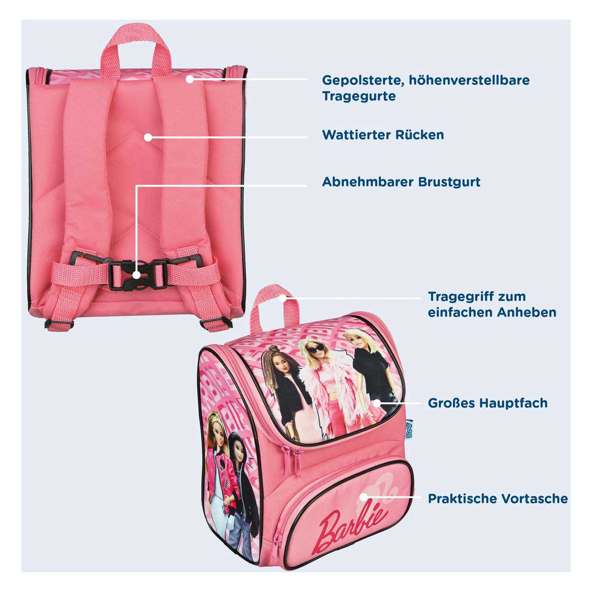 Undercover rugzak roze - barbie