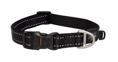 Rogz for dogs fanbelt halsband zwart