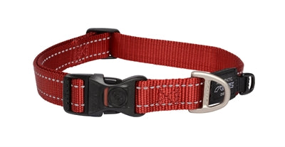 Rogz for dogs fanbelt halsband rood