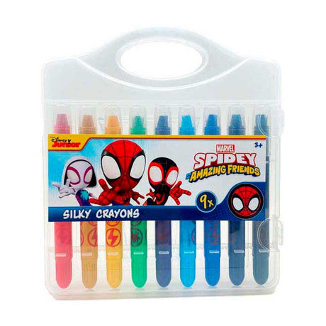 Speelgoedland spidey silky gelkrijtjes - 9st