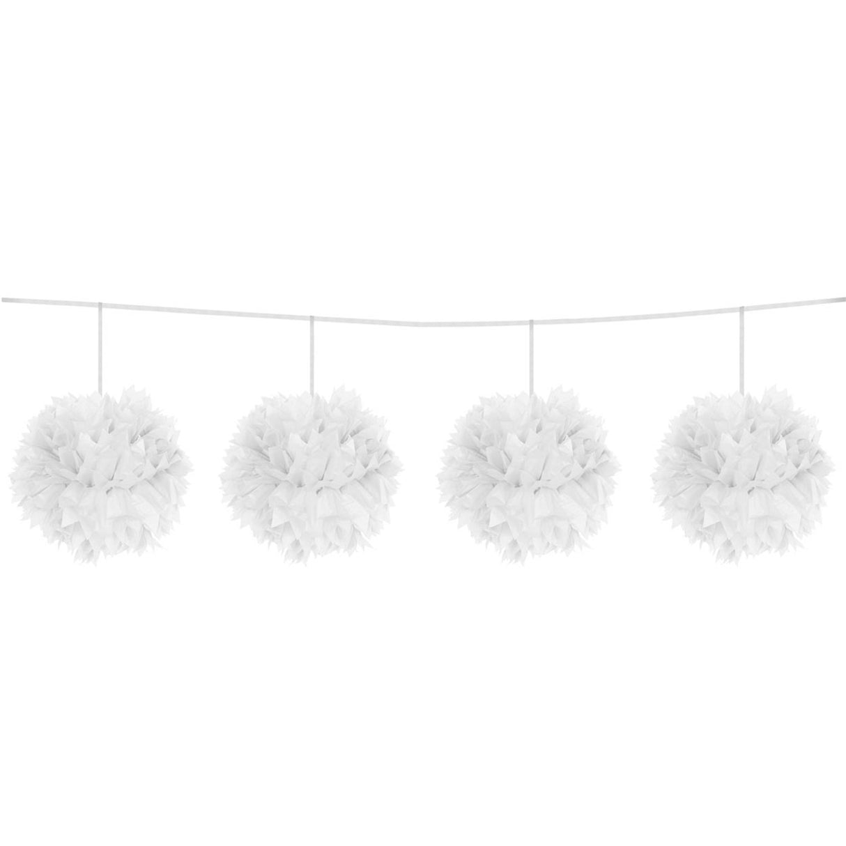 Witte Pompom Slinger