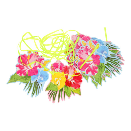 Folat bv slinger tropische bloemen, 6mtr.