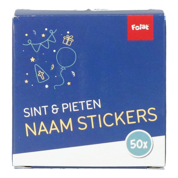 Folat bv cadeau naamstickers sint en pieten, 50st.