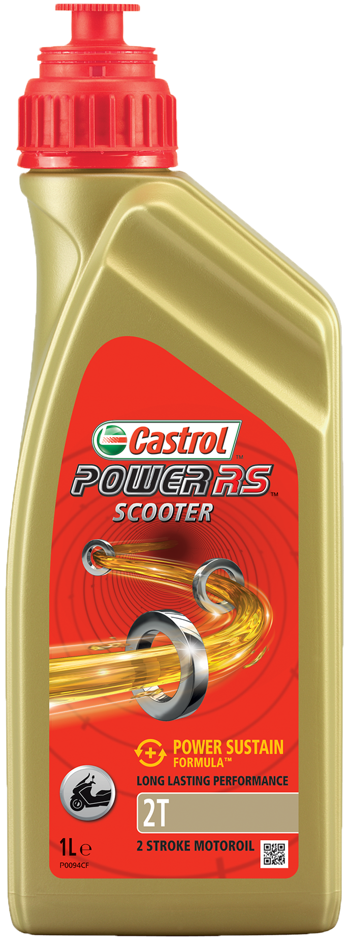 Castrol Olie RS Scooter 2T fles à 1 liter