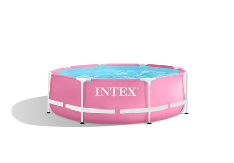 Intex Pink Metal Frame zwembad 244 x 76 cm