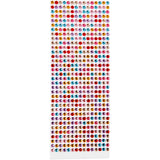 Creativ company http: www.cchobby.nl stick-on-strasstenen-d-4-6-mm-vel-16x9-5-cm-diverse-kleuren-10-vel-1-doos