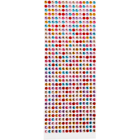 Creativ company http: www.cchobby.nl stick-on-strasstenen-d-4-6-mm-vel-16x9-5-cm-diverse-kleuren-10-vel-1-doos