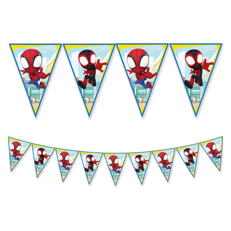 Globos papieren vlaggenlijn fsc spidey, 3mtr.