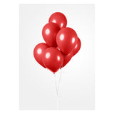 Globos ballonnen rood 30cm, 10st.