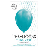 Globos ballonnen turquoise, 30cm, 10st.