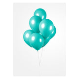 Globos ballonnen turquoise, 30cm, 10st.