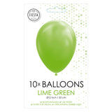 Globos Ballonnen Limoen Groen, 30cm, 10st.