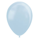 Globos ballonnen pearl lichtblauw 30cm, 10st.