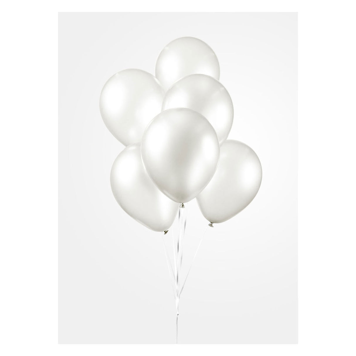 Globos ballonnen pearl wit 30cm, 10st.