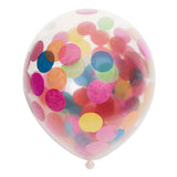 Globos confetti ballonnen papieren confetti mix 30cm, 6st.