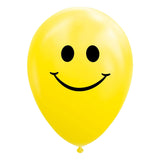 Ballonnen Smile Geel 30cm, 8st.