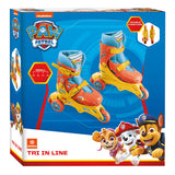 Mondo paw patrol tri inlineskates skeelers, mt 29-32