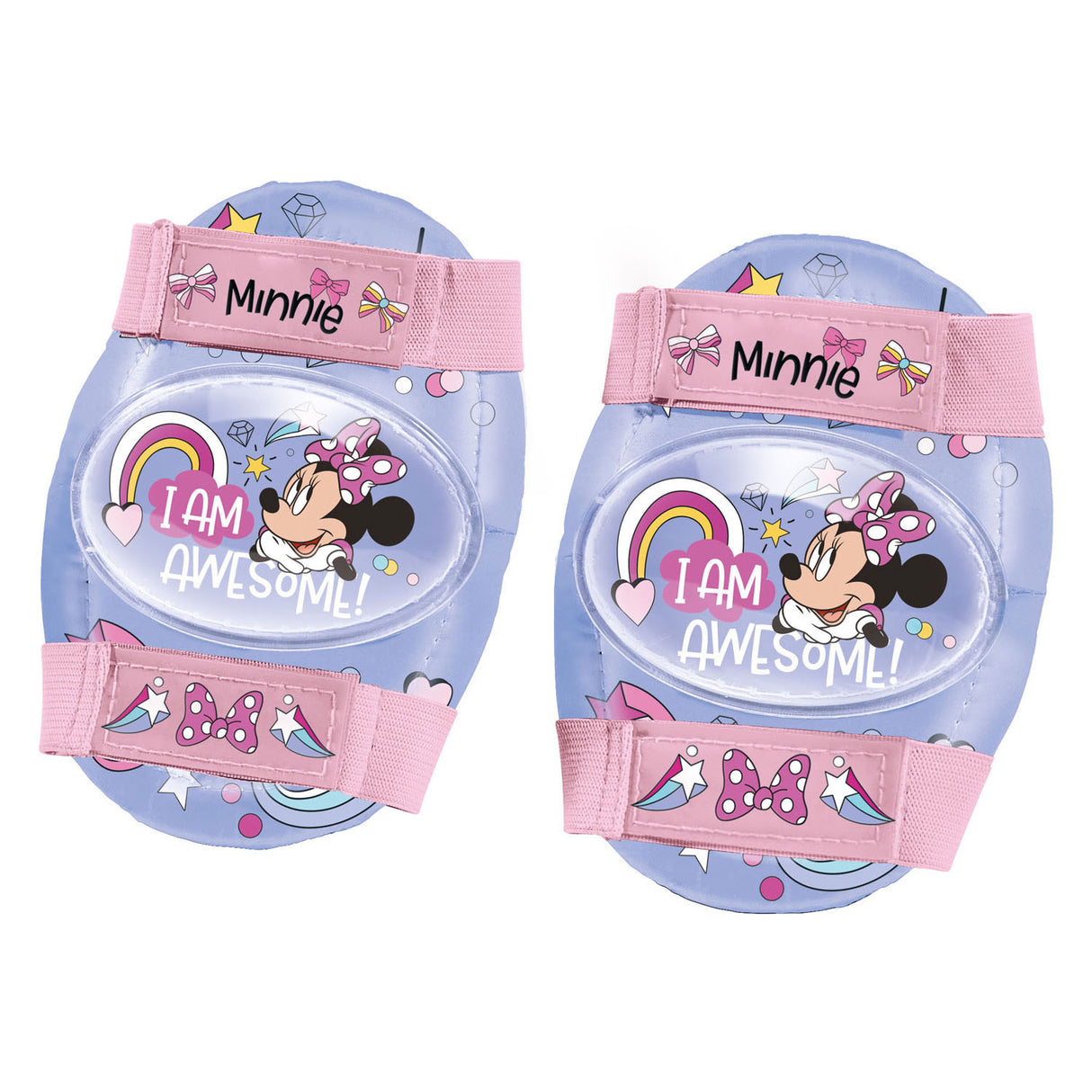 Mondo disney minnie rolschaatsen met beschermset voor kinderen - verstelbaar en roze.