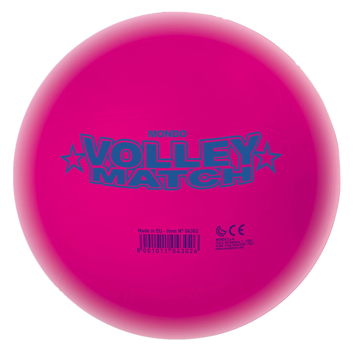 Mondo volleybal match wit, 23cm