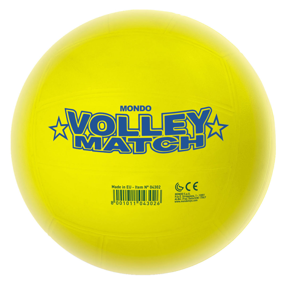 Mondo volleybal match wit, 23cm