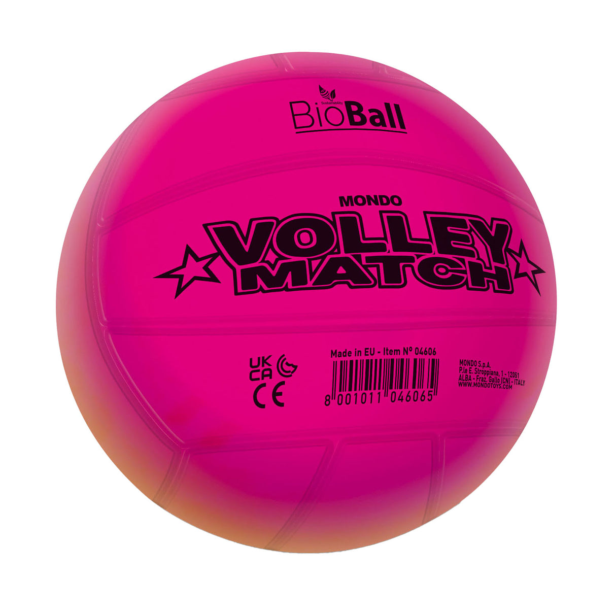 Mondo volleybal regenboog, 22cm