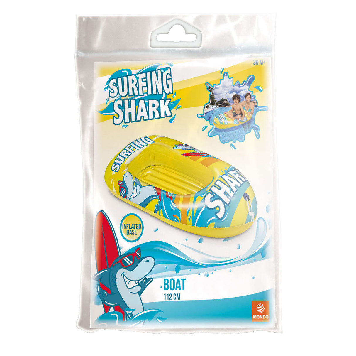 Unice toys opblaasbare boot surfing shark
