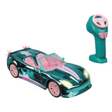 Mattel barbie mondo motors rc bestuurbare auto - verchroomd blauw 65 jaar jubileum editie