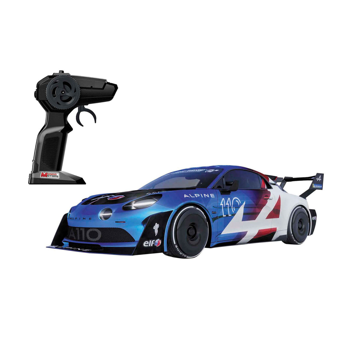 Mondo motors rc bestuurbare auto - renault alpine gt4 drifting, schaal 1:10