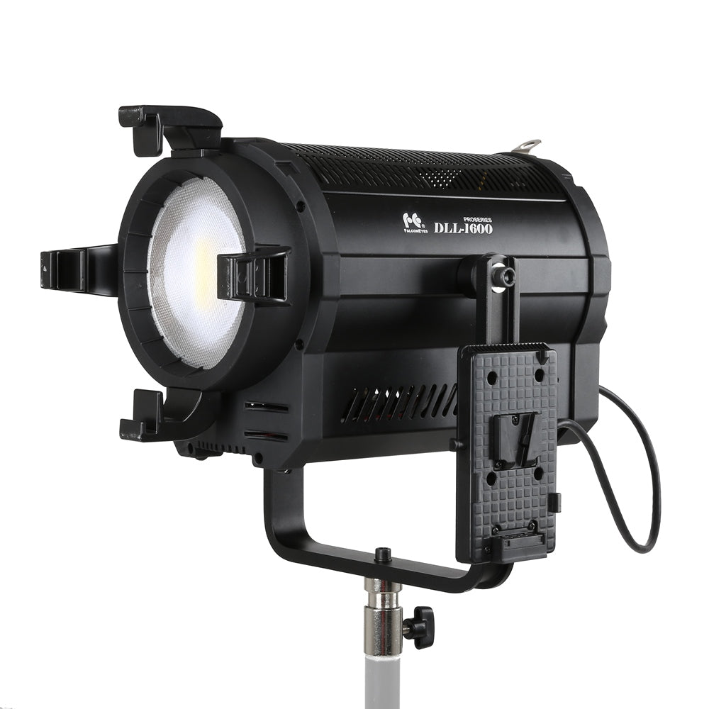 Falcon eyes bi-color led spot lamp dimbaar dll-1600tdx op 230v of accu