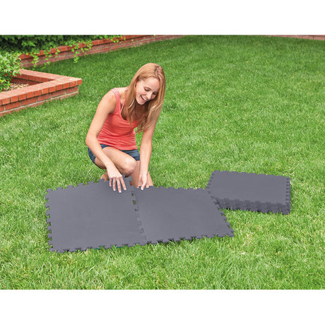Intex vloertegels grijs 50x50x0,5cm 8st=1,9m2