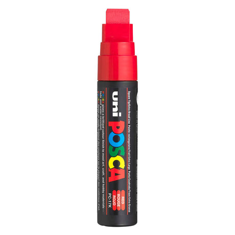 Posca uni verfmarker 17k rood - blokpunt 15mm