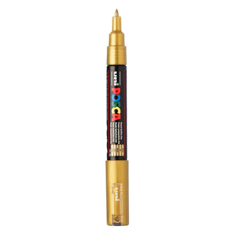 Uni posca verfmarker 1mc goud - conische punt - 1 mm