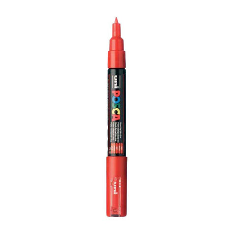 Uni posca verfmarker 1mc rood - conische punt - 1 mm