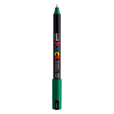 Uni posca marker pc-1mr donkergroen - extra fine 0,7mm