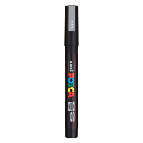 Uni posca pc3m acrylmarker zilveren - ronde punt tot 1,3 mm