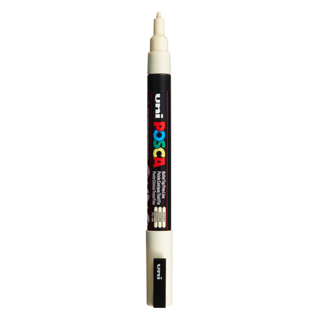 Uni posca pc3m acrylmarker ivoor - ronde punt tot 1,3 mm