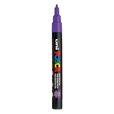 Uni posca posca uni pc3m verfmarker paars - ronde punt tot 1,3 mm