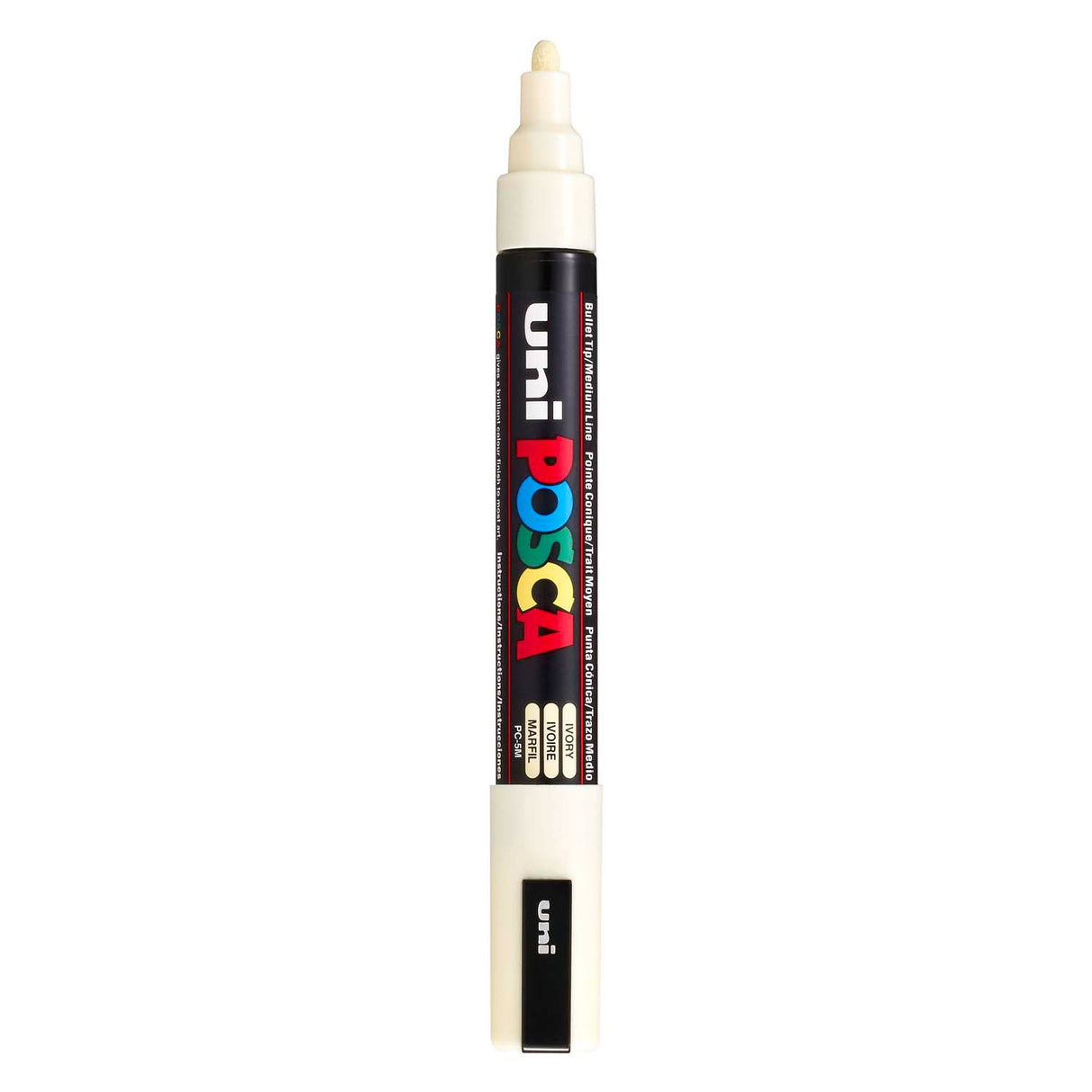 Uni posca verfmarker pc5m ivoor - conische punt 2,5 mm